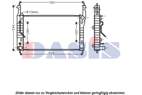 AKS DASIS Radiators, Motora dzesēšanas sistēma 150079N